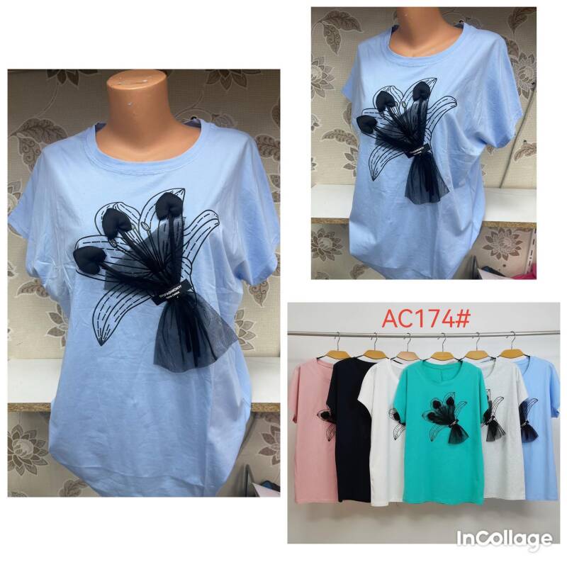Bluzki damskie Roz L-3XL, Mix Kolor Paczka 12 szt